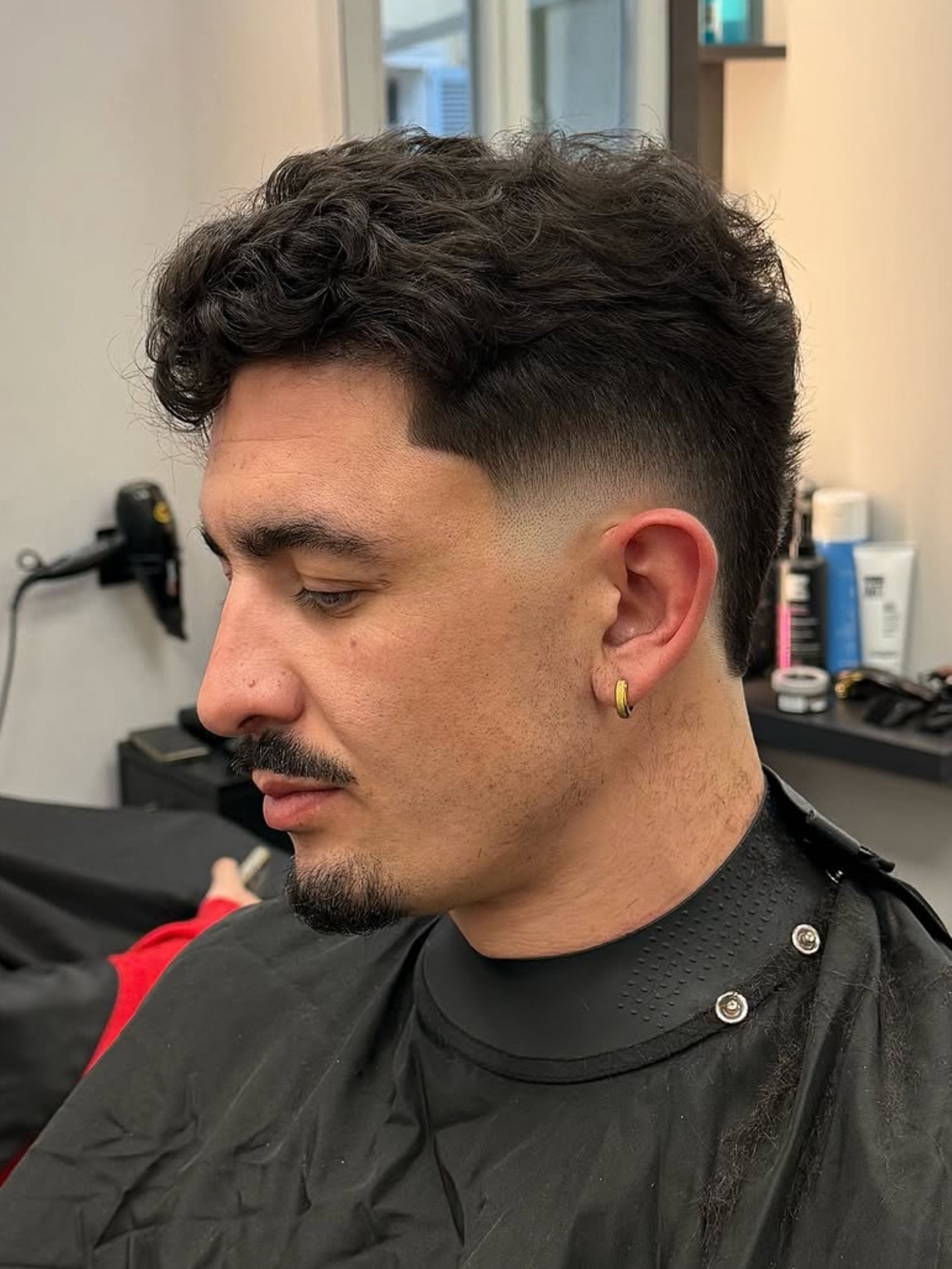 Coupe wavy texturée avec dégradé fondu