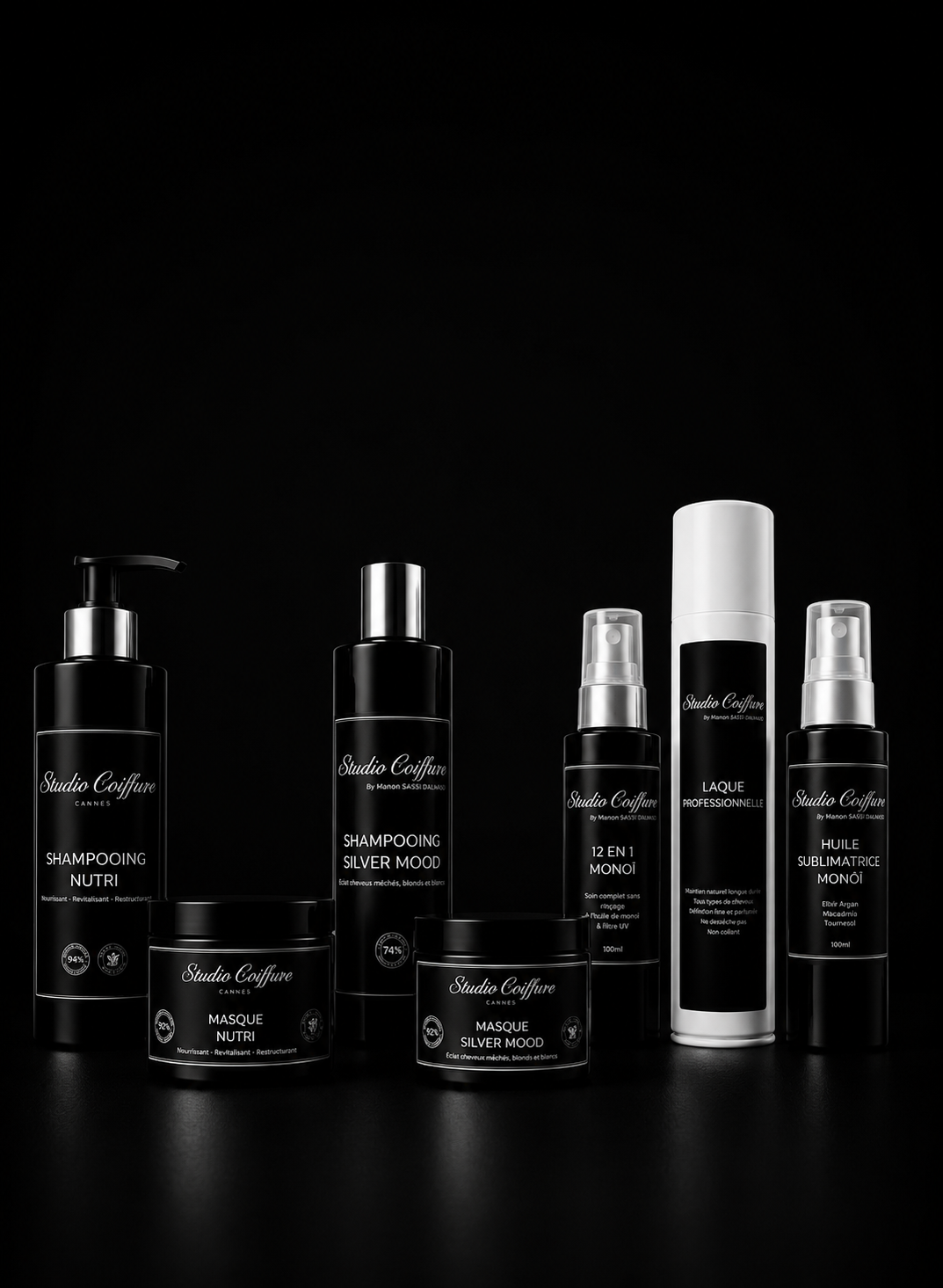 Sélection de produits professionnels Studio Coiffure Cannes